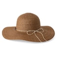 thumbnail image 2 of Time and Tru Women's Straw Floppy Hat, 2 of 2