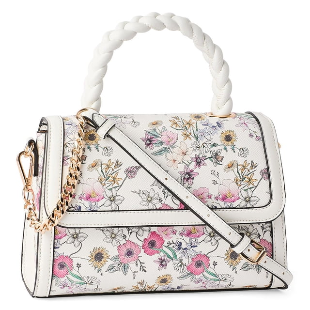 Time and Tru Women's Top Handle Crossbody Bag