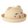 thumbnail image 1 of George Toddler Girls' Kitty Straw Hat, 1 of 3
