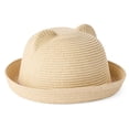thumbnail image 2 of George Toddler Girls' Kitty Straw Hat, 2 of 3
