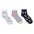 thumbnail image 1 of George Women's Ankle Socks 3-Pack, 1 of 1