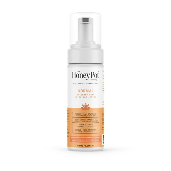 THE HONEY POT COMPANY, NORMAL FEMININE FOAMING WASH, 163 ML, HONEY POT NORMAL FEMININE WASH