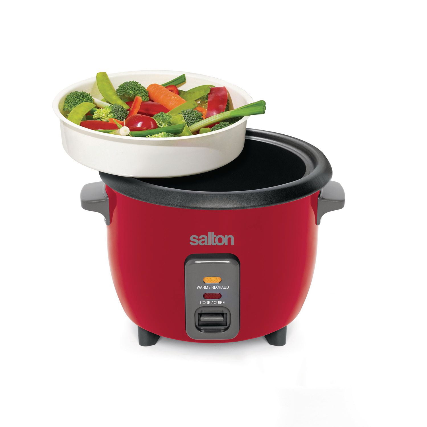 Salton Automatic Rice Cooker & Steamer 6 Cup, RC1653, Red Walmart Canada