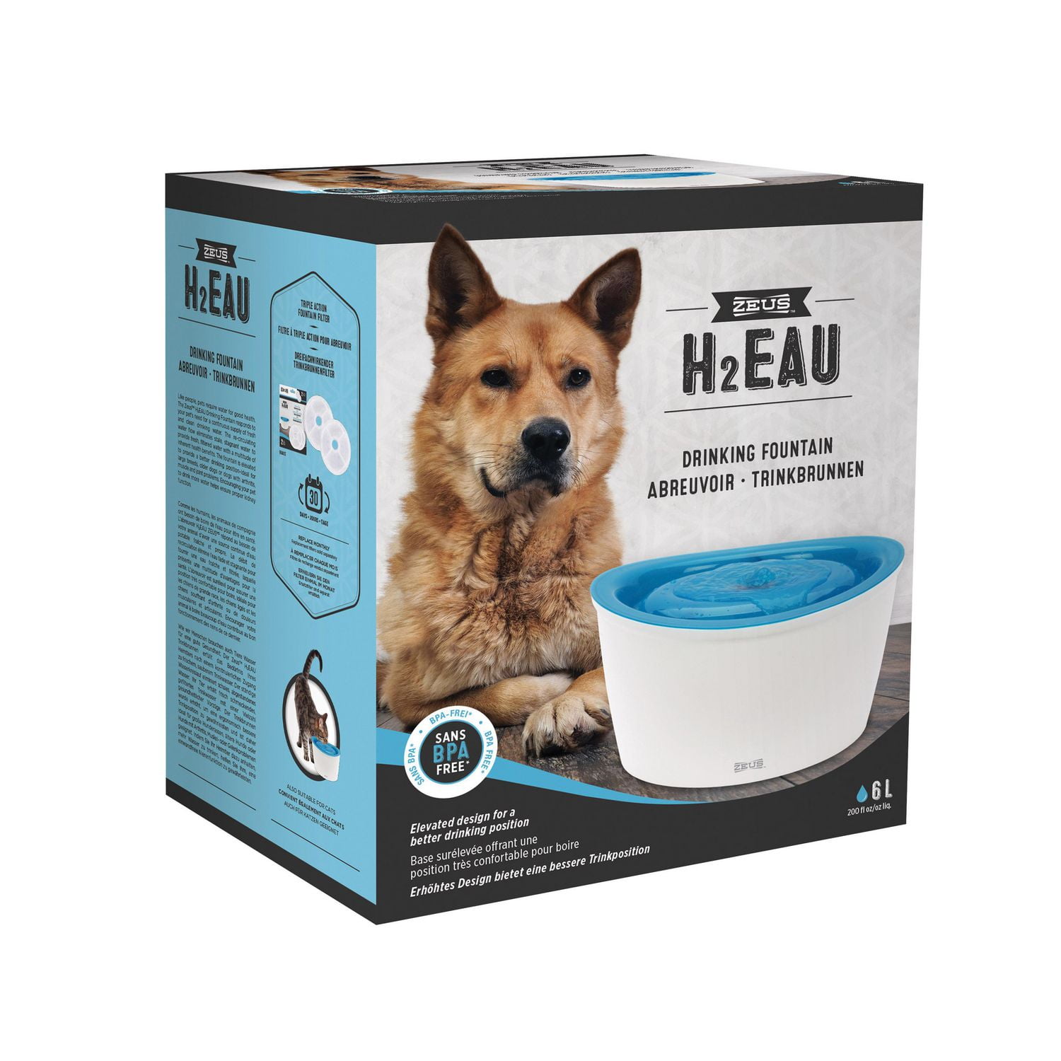 Pawcet drinking outlet fountain for dogs