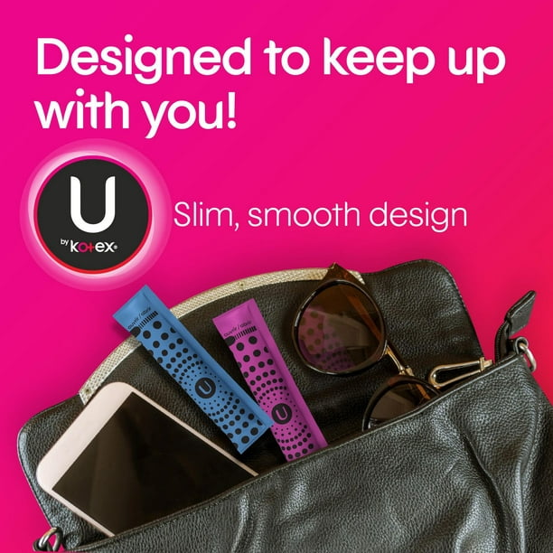 U by Kotex Click Compact Tampons, Multipack, Regular/Super/Super Plus  Absorbency, Unscented 