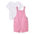 thumbnail image 1 of Ensemble 2 pièces avec salopette courte George pour petites filles, 1 of 2