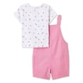 thumbnail image 2 of Ensemble 2 pièces avec salopette courte George pour petites filles, 2 of 2