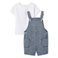 thumbnail image 1 of George Toddler Girls' Two Piece Short Overall Set, 1 of 2