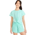 thumbnail image 1 of T-shirt noué sur le devant Athletic Works pour filles, 1 of 6
