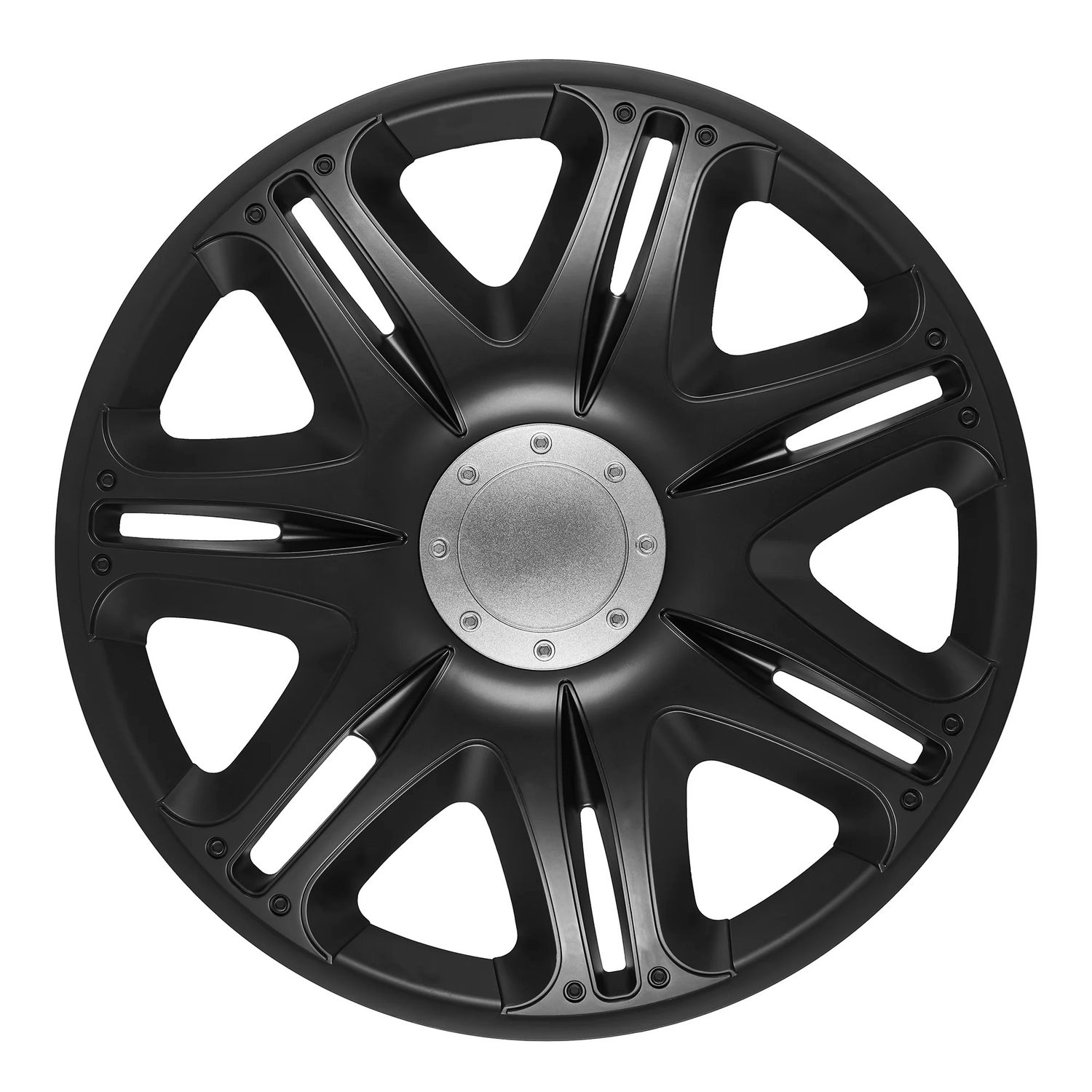Enjoliveurs de roue Velociti, 16 po, noir - ensemble de 4