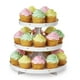 Présentoir petits gâteaux et gâteries blanc Wilton Peut loger jusqu’à 24 petits gâteaux – image 1 sur 3