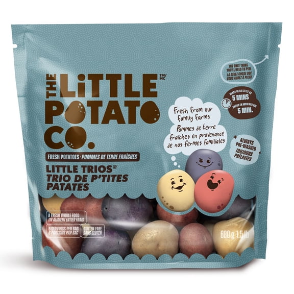The Little Potato Company Fresh Little Potatoes - 1.5lb Little Trios, Fresh yellow, red & purple potatoes