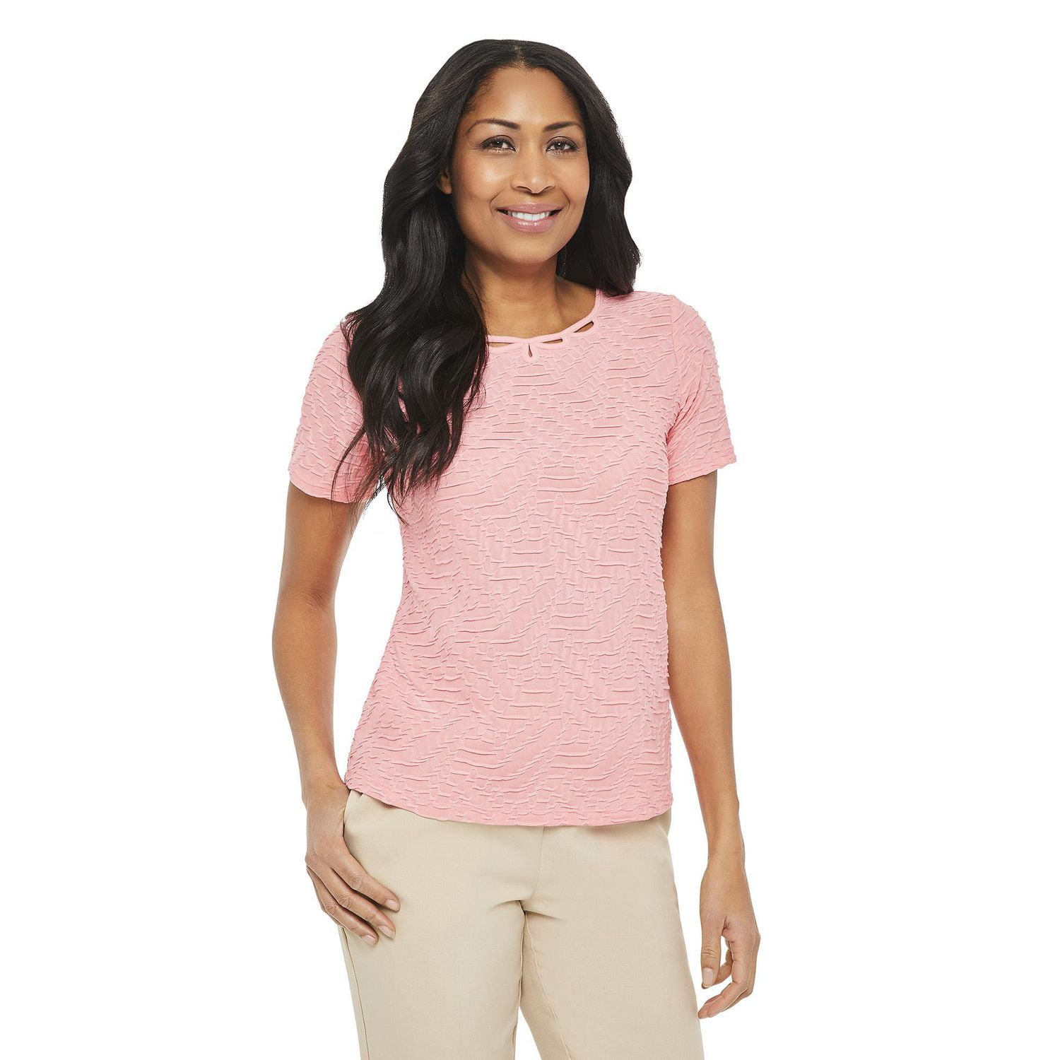 Penmans Women's Cut-Out Jacquard Tee