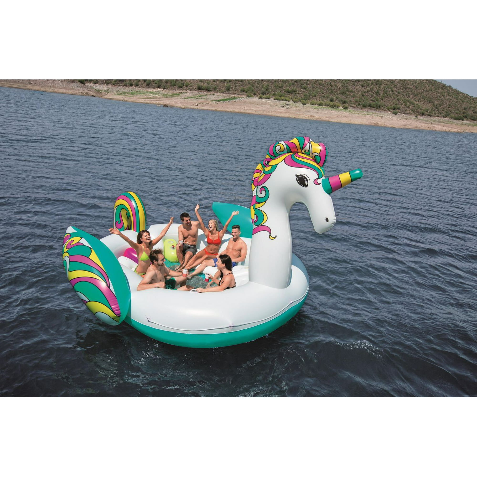H20GO! Extrava Fabric Inflatable Floating Pool Island by Bestway