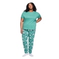 thumbnail image 1 of George Women's Plus Two Piece Pajama Set, 1 of 1