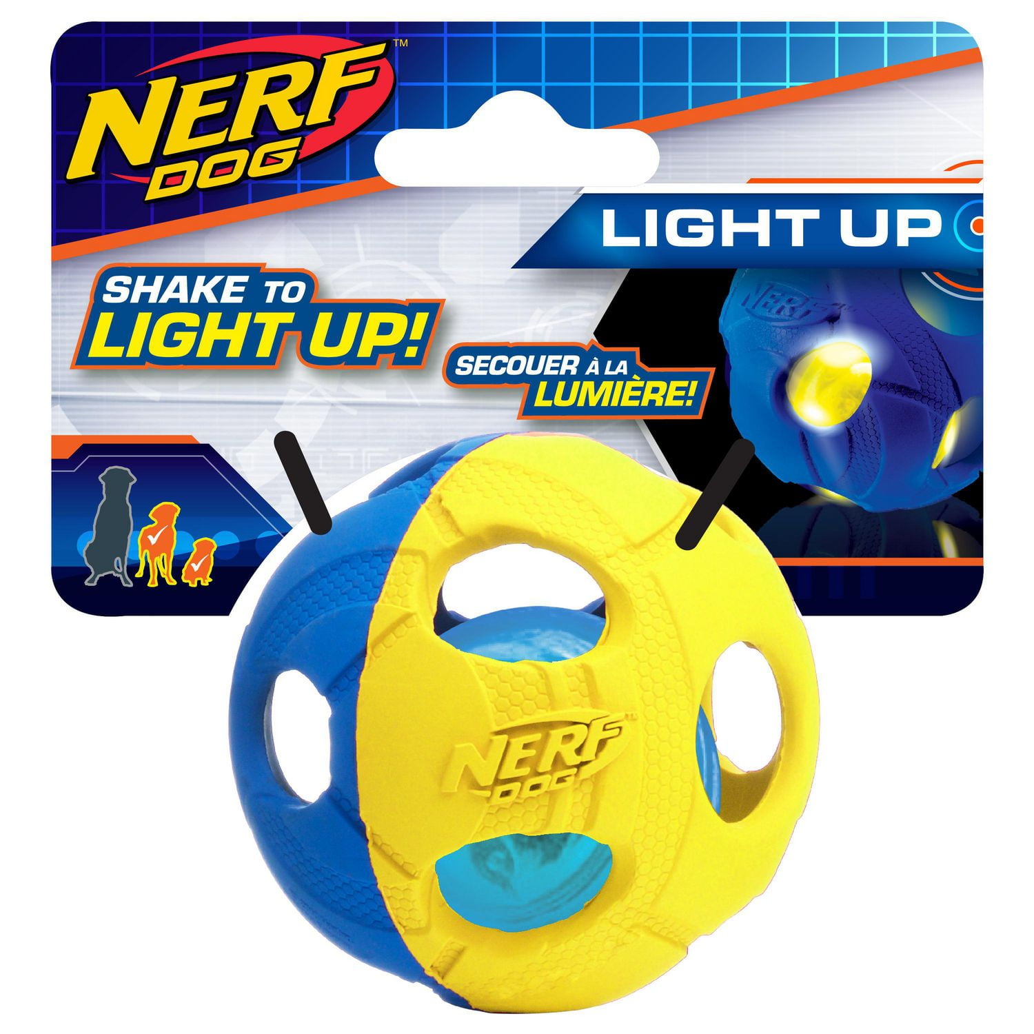 Nerf Dog LED Bash Ball, Small Walmart Canada