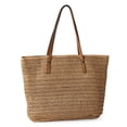 thumbnail image 2 of Time and Tru Women's Straw Tote Bag, 2 of 4