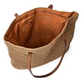 thumbnail image 3 of Time and Tru Women's Straw Tote Bag, 3 of 4
