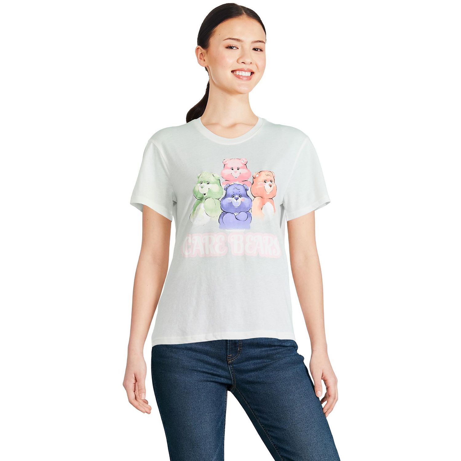 T-shirt à imprimé graphique Câlinours pour femmes