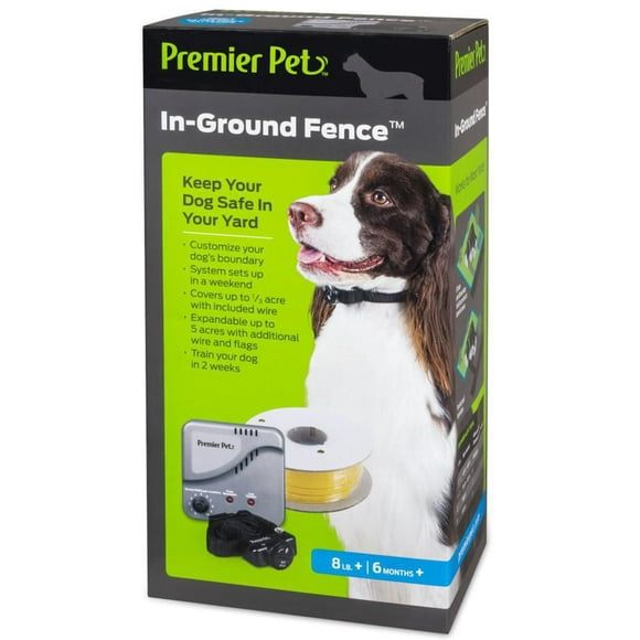 Premier Pet In-Ground Fence with Tone/Beep and Static - Cover up to 5 Acres