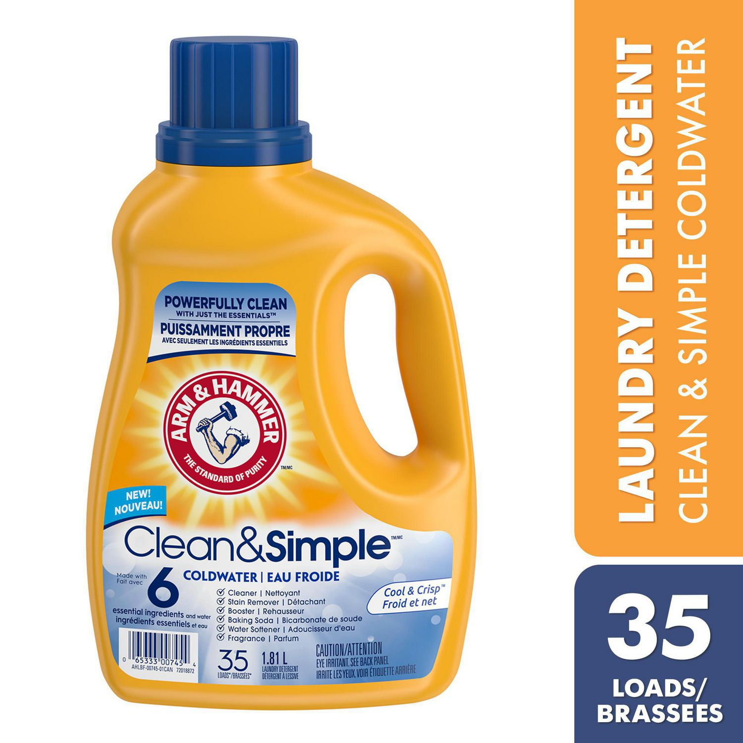 Clean & Simple Coldwater Liquid Laundry Detergent | Walmart Canada