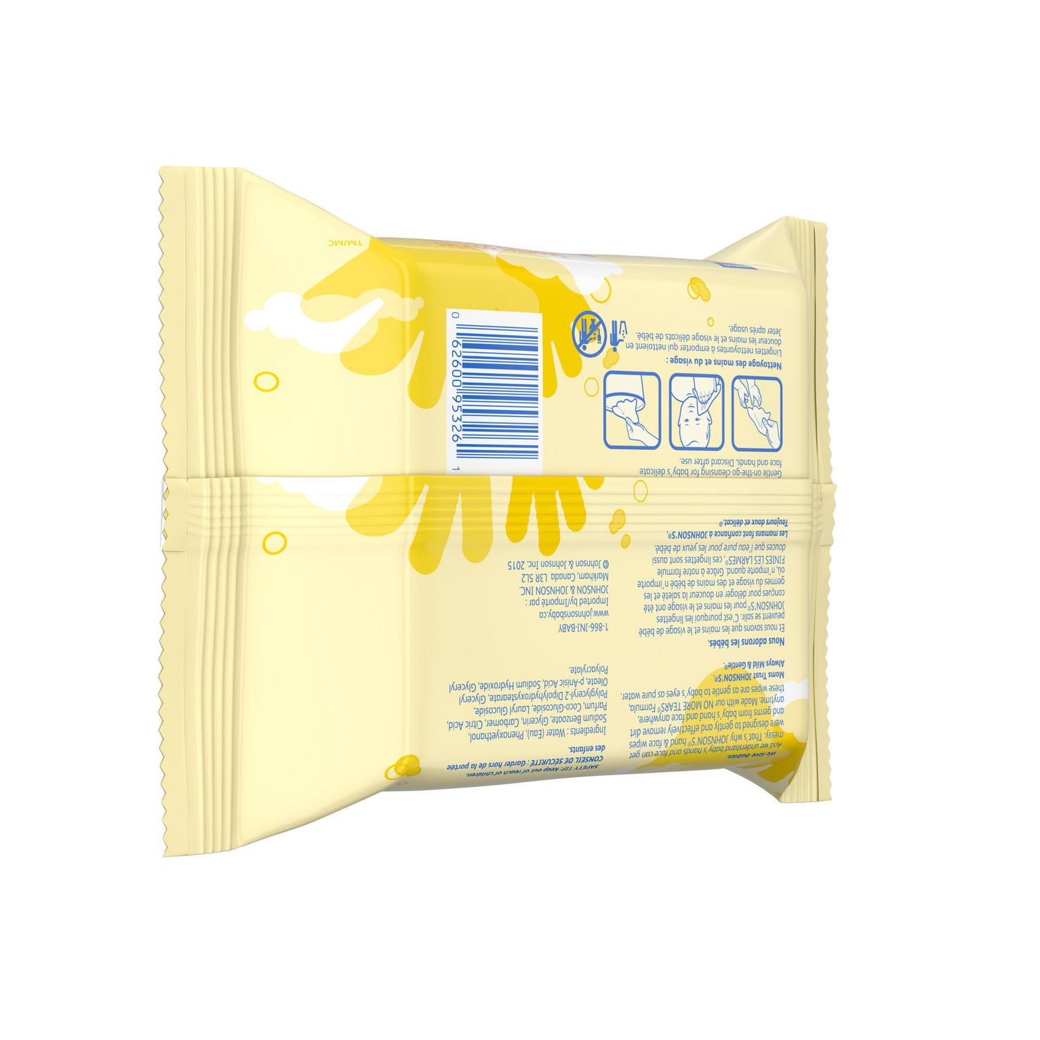 johnson and johnson baby hand and face wipes