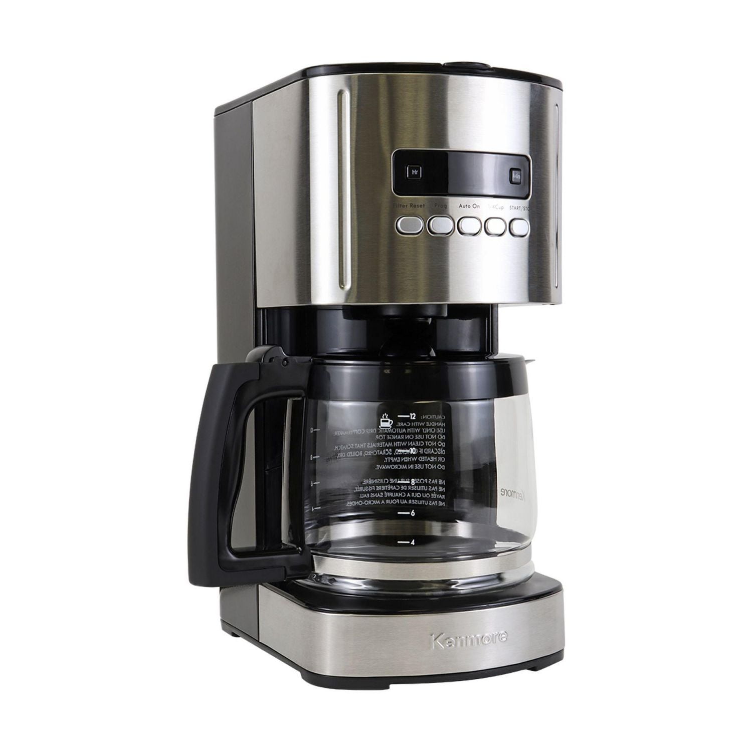 Kenmore Programmable 12 cup Coffee Maker Stainless Black