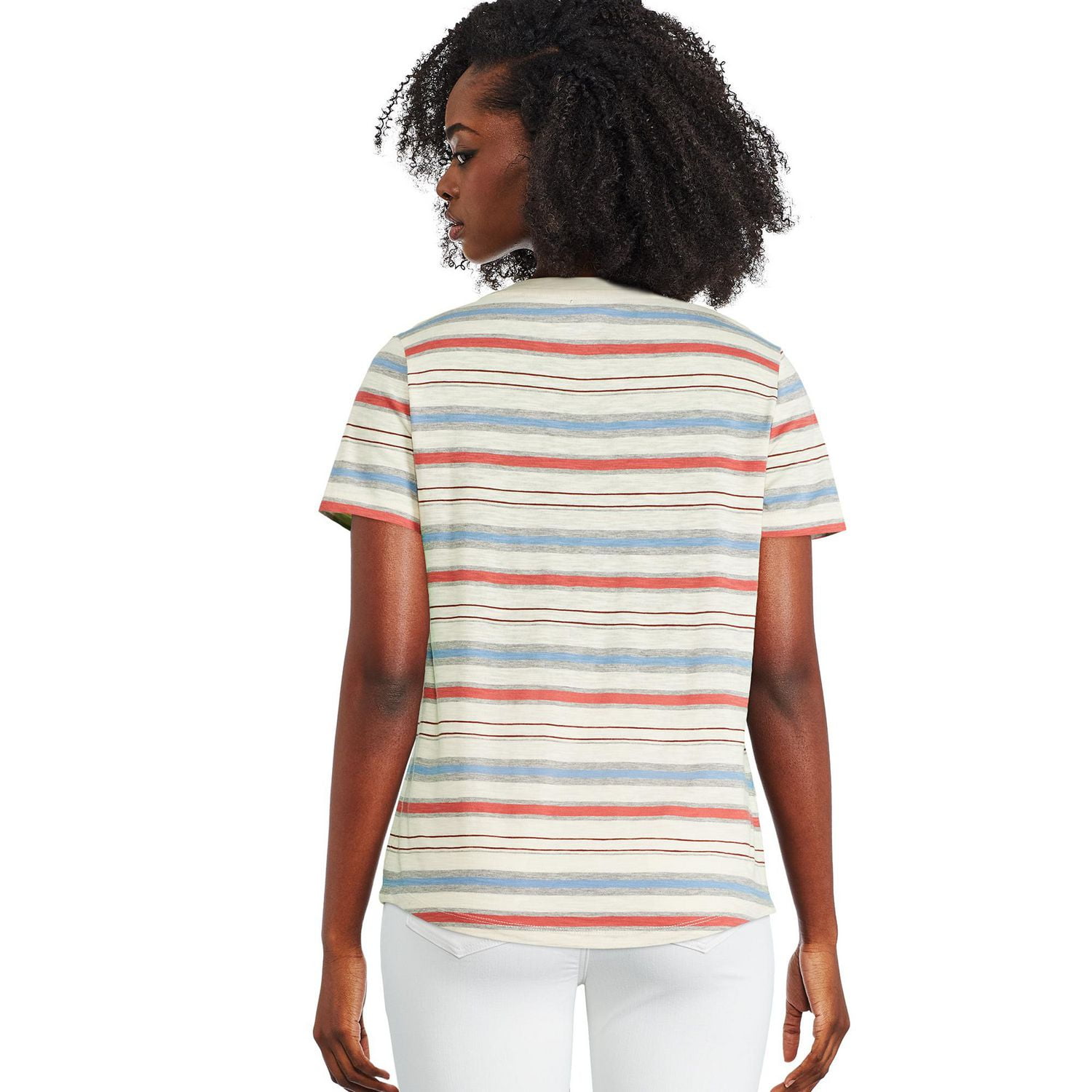 T-shirt avec encolure en V George pour femmes