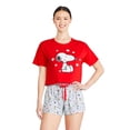 thumbnail image 1 of Peanuts Women's Two Piece Snoopy Pajama Set, 1 of 3