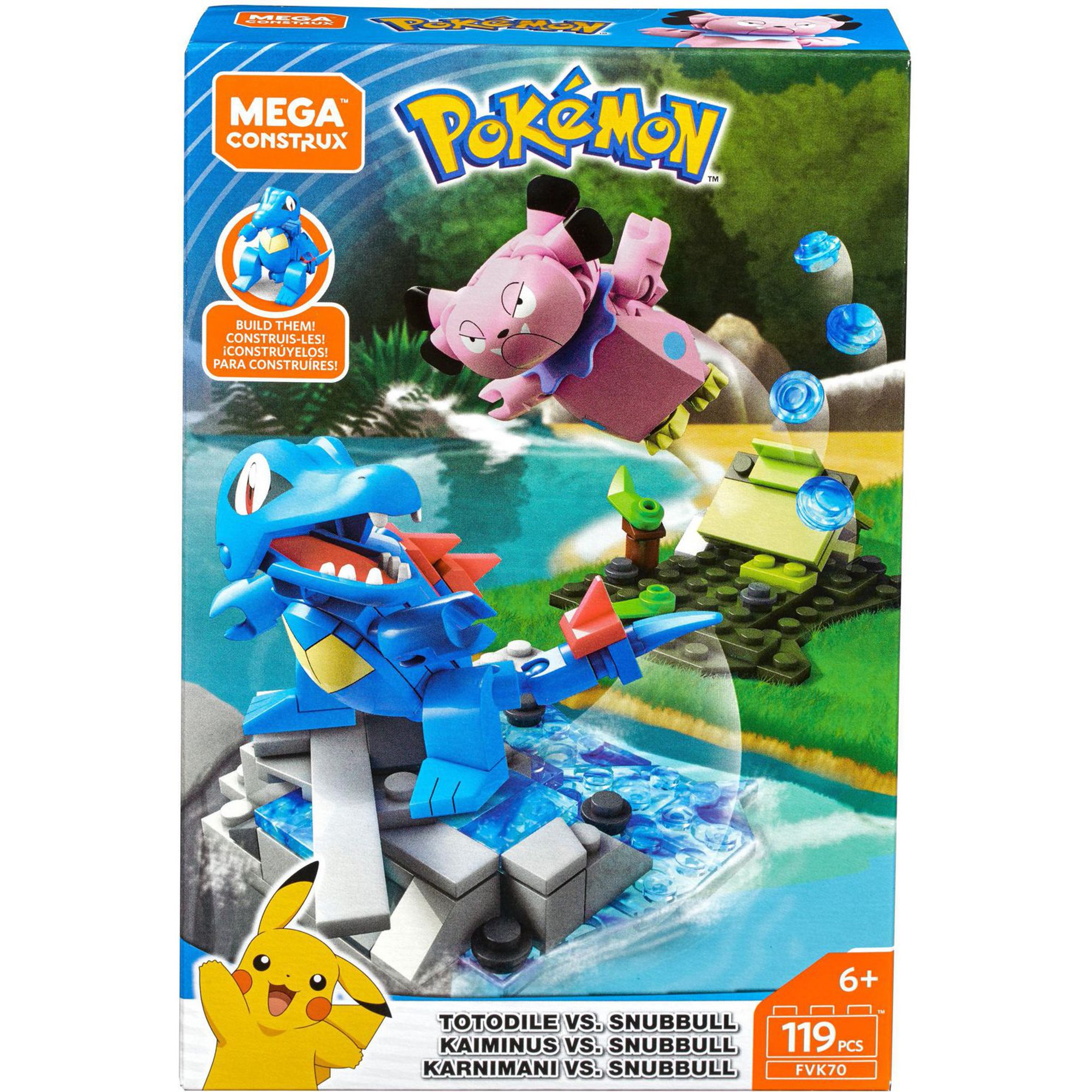 MEGA Pokémon Poké Ball Building Toy Kits with 4 Action Figures for Kids 