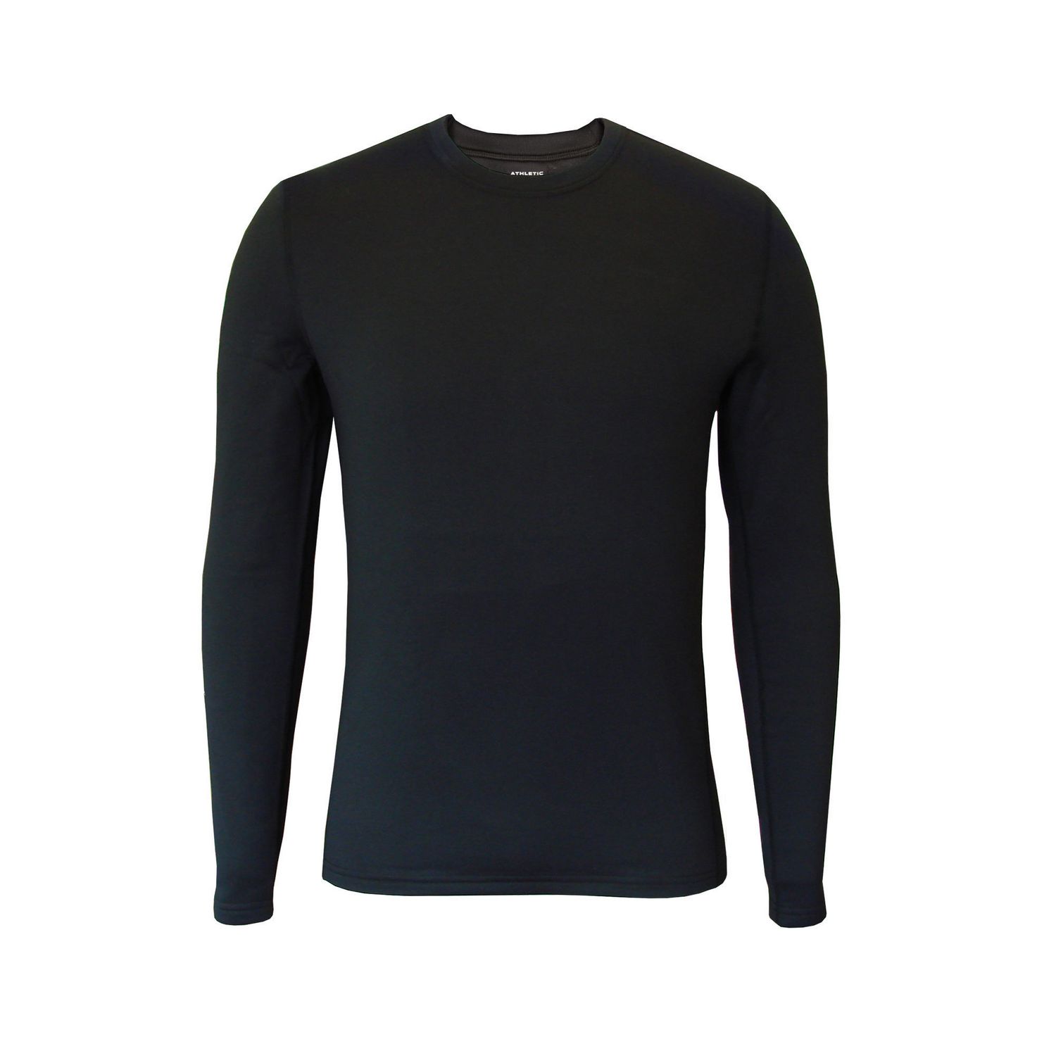 Athletic Works Men's Long Sleeve Fleece, Mid Weight Thermal Crew Neck 