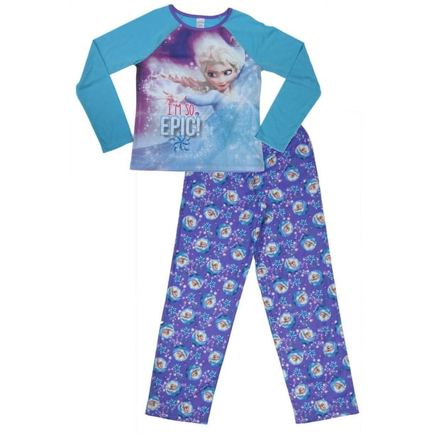 Ens. pyjama de nuit deux pièces La Reine des neiges de Disney pour filles