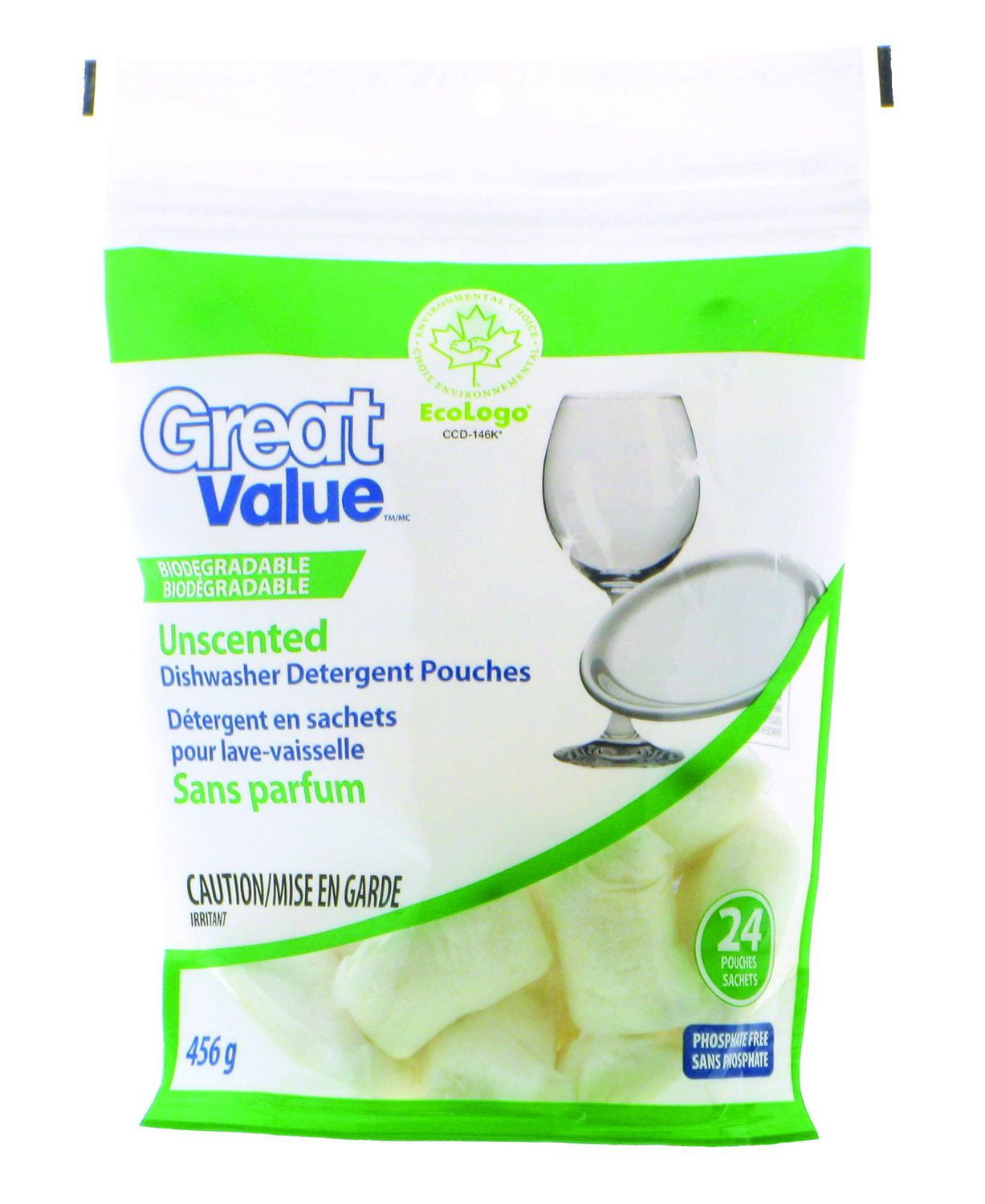 Great Value ECO Dishwasher Detergent Pouches Walmart Canada