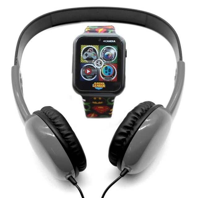 Justice League Touch Screen Interactive Watch and Headphone Set