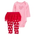 thumbnail image 1 of Carter's Child of Mine Baby Girls' Tutu Set - Pink Little Love, 1 of 3
