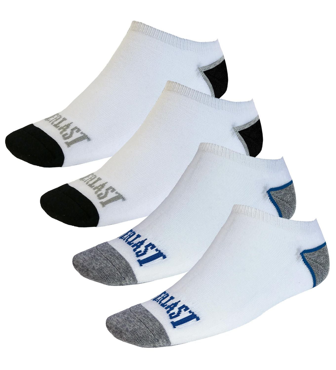 Everlast men's No-show Sport Socks, pack of 4