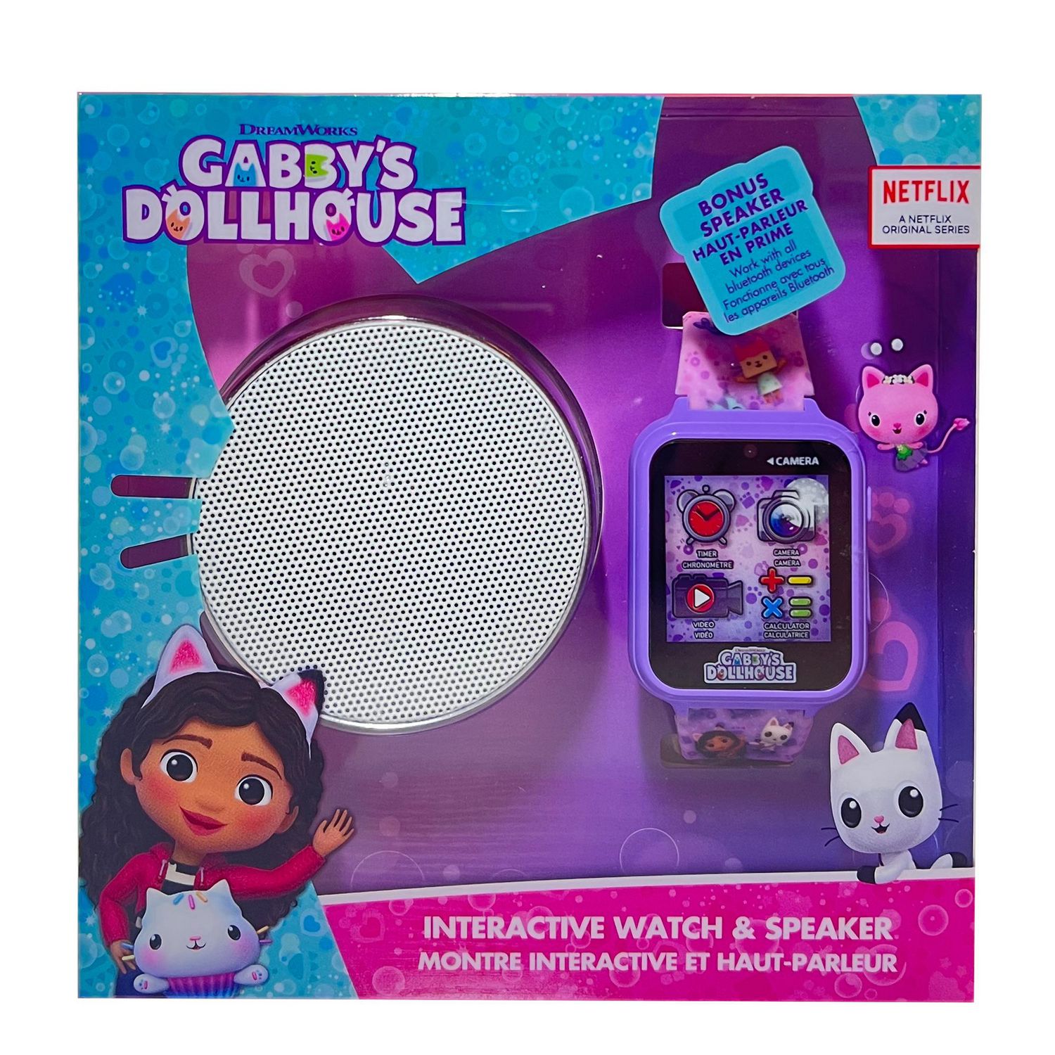 Gabby's Dollhouse Montre Enfant Fille - Coffret Cadeau Montre Digitale  Fille Gabby et la Maison Magique : : Mode