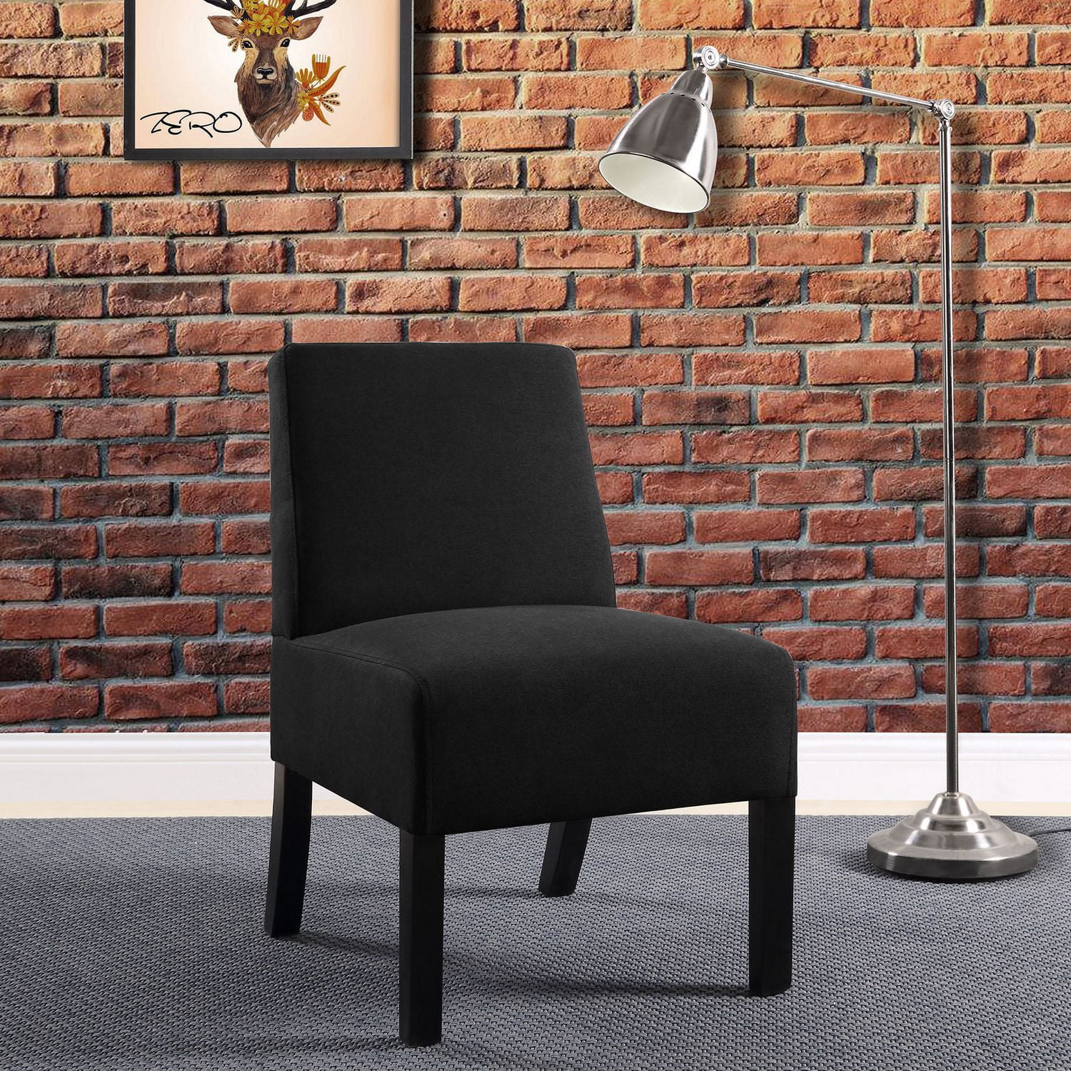Worldwide Homefurnishings Inc Compact Accent Chair Black Walmart Canada