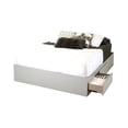 thumbnail image 1 of South Shore Reevo Queen Mates Bed (60'') with 2 Drawers, Soft Gray, 1 of 6