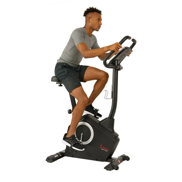 Sunny Health - Fitness Magnetic Upright Exercise Bike, Programmable Monitor And Pulse Rate Monitoring - SF-B2883
