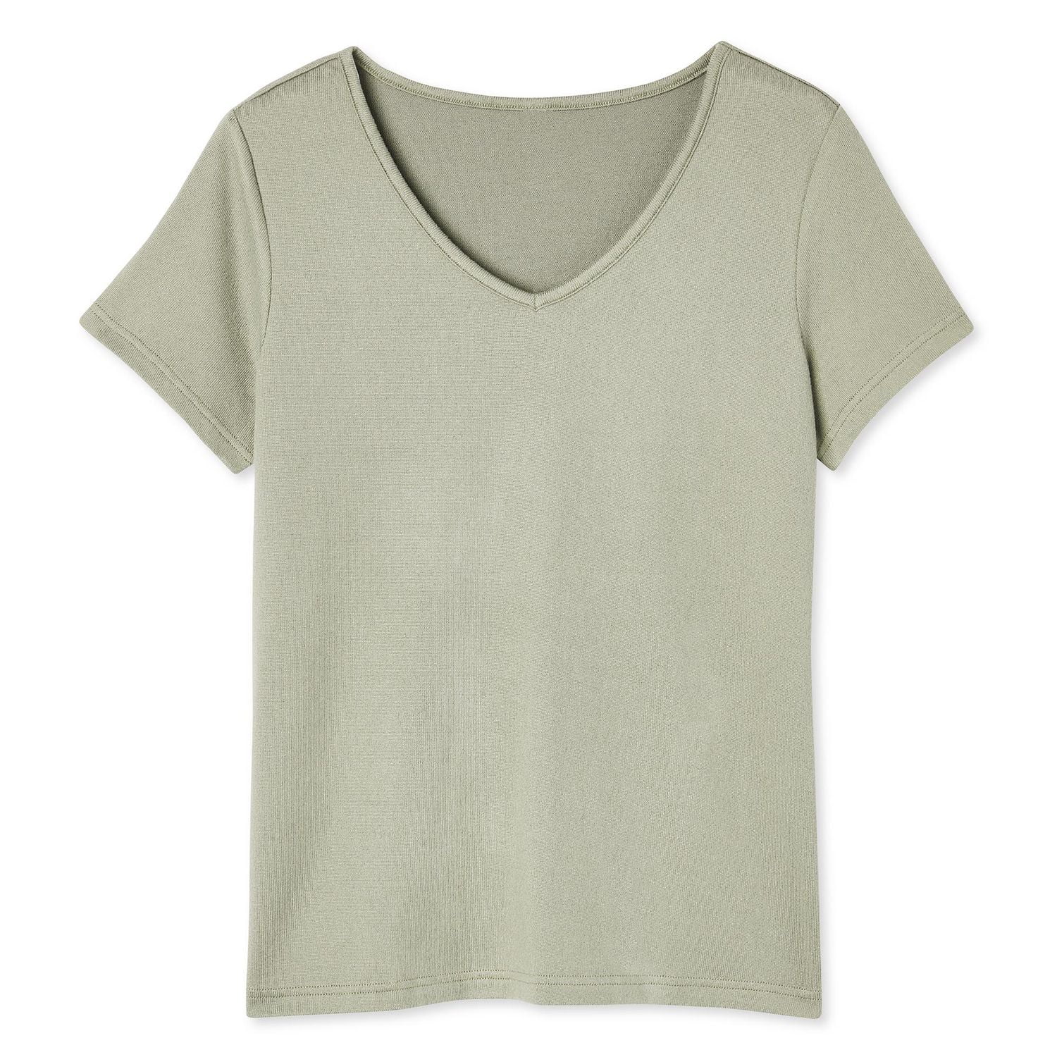 T-shirt à encolure en V et manches courtes George pour femmes