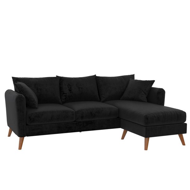 Novogratz Magnolia Reversible Sectional Sofa with Pillows Walmart.ca