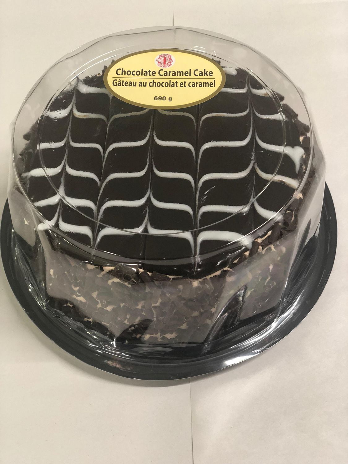 Gateau Au Chocolat A Deux Etages Sans Arachides Au Four A La Francaise Glace Au Chocolat Et Fourre Au Caramel Walmart Canada