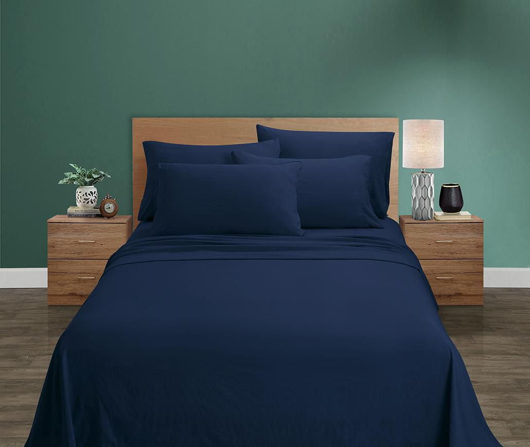 Hudson & Main 6 piece Sunwashed Microfiber Sheet Set with Bonus