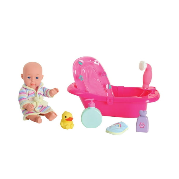 L'heure du bain, poupée bébé avec jouet. Colour: multi-color, Fr
