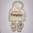 thumbnail image 1 of So Dorable Knit Pumpkin Hat and Booties set, 1 of 1