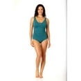 thumbnail image 5 of Lands' End Women's Size S-XXL Nylon Spandex Grecian One-Piece Swimsuit with Shirring Detail, 5 of 5