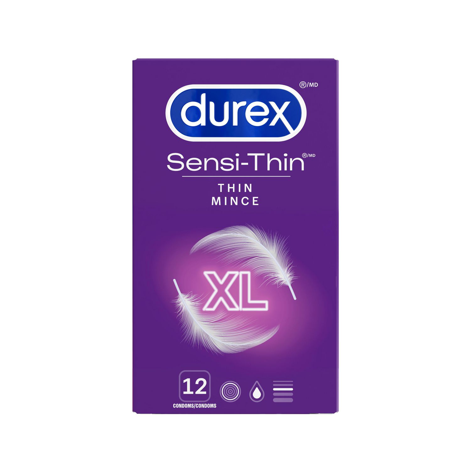 Durex Feel Thin XL - Condoms, 3 pcs
