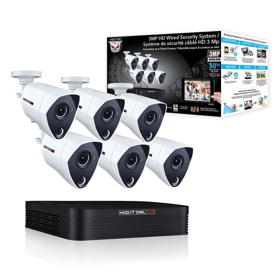 night owl hd wired security system