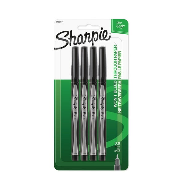 Stylo Sharpie Pen, Noir, Paq. de 4